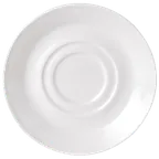image of Steelite 11010225 Double Well Saucer, 6.5" Ceramic, Dishwasher Oven Safe to 530°F/275°C - 36/Case