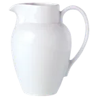 image of Steelite 11010283 - 16 Oz Ceramic Creamer Pitcher, Decanter, 5.9" x 4" x 9" Dishwasher Safe - 6/Case