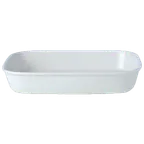 image of Steelite 11010342 Oblong Roaster 2.25 Qt 12" x 10" x 2" Ceramic Oven Safe 530°F/275°C - 6/Case