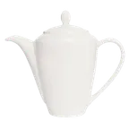 image of Steelite 11010831 Madison Coffee Pot, 21 Oz (8.13 x 14.0), Ceramic With Lid - 6/Case