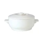 image of Steelite 1101B828 - 15 oz Round Soup Bowl, 6" Diameter Ceramic Vitrified, Oven Safe to 530°F, 6/Case