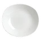 image of Steelite 11070587 Zest Oval Platter, 8.0" x 7.75" x 1.75", Oven Safe to 530°F/275°C - 24/Case