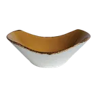 image of Steelite 11210574 9 Oz Mustard Terramesa Bowl, 6.5" x 5.25" x 2.5", Oven Safe To 530°F - 1 Dozen