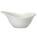 image of Steelite 11280519 - 9 oz Freeform China Bowl, 6" x 4.75" x 2.5", Oven Safe to 530°F - 1 Dozen