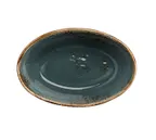 image of Steelite 11300328 - Oval Baker, 13 oz (6.25" x 3.5" x 2.0"), Blue Ceramic, Oven Safe 530°F - 24/Case