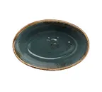 image of Steelite 11300400 Oval Baker, 13 oz (6.25" x 4.0" x 2.0"), Blue Vitrified, Oven Safe 530°F - 24/Case