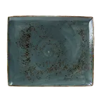 image of Steelite 11300551 Rectangle Tray, 13.5" x 10.625" x 0.875" Blue Ceramic, Oven Safe To 530°F - 6/Case