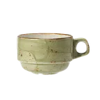 image of Steelite 11310217 - Slimline Stacking Cup, 7.0 oz, 7.0" tall, Green Ceramic, Oven Safe - 36/Case