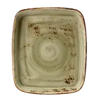 image of Steelite 11310331 Oblong Roaster, 4 Qt Green Ceramic, 14" x 12" x 2.125", 530°F Oven Safe - 6/Case
