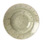 image of Steelite 11310372 - Green Round Ceramic Bowl, 12 oz, 10.63" Diameter, Oven Safe to 530°F - 6/Case