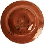 image of Steelite 11330372 - Terracotta Round Ceramic Bowl, 12 oz 10.6" x 2", Oven Safe to 530°F - 6/Case