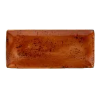 image of Steelite 11330552 Rect Tray – 14.5" x 6.5" x 0.75", Terracotta Ceramic, Oven Safe 530°F, 6/Case