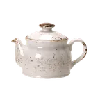 image of Steelite 11550367 Teapot Club with Lid, 15 oz White Ceramic, 6.75" x 4.375" x 8" - 6/Case