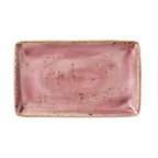 image of Steelite 12100550 Rectangle Tray, Raspberry Ceramic, 10.625" x 6.5", Rim, Oven Safe 530°F - 6/Case