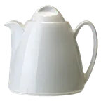 image of Steelite 1340X0025 Coffee Pot, 21‑oz, 6.125"×5.0"×5.63" China with Lid, Oven Safe to 530°F - 6/Case