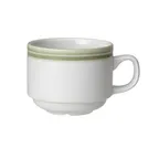 image of Steelite 1404X0133 Stack Cup, 7 Oz Sage Ceramic, 4.25" x 3.125" x 2.5", Oven Safe 530°F - 1 Dozen