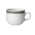 image of Steelite 1405X0133 Stack Cup, 7 oz, 4.25" x 3.125" x 2.5" Truffle Ceramic, Oven Safe 530°F - 1 Dozen