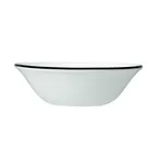 image of Steelite 1406X0124 Oatmeal Bowl, 18 oz (6.5" x 2.0"), Ceramic Black Band Oven Safe to 530°F - 1 Dozen