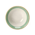image of Steelite 15290126 Oatmeal Bowl, 16 Oz (6.5" x 2.0"), Round Green Ceramic, Oven Safe 530°F - 36/Case