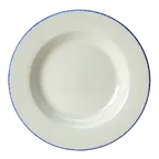 image of Steelite 17100314 - 14.5 oz Dapple Blue Pasta Bowl, 10.625" x 1.875" China, Oven Safe 530°F, 1 Dozen