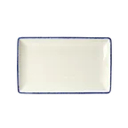image of Steelite 17100550 Tray, 10.625" x 6.5" x 0.875", Dapple Blue China, Oven Safe to 530°F - 6/Case