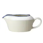 image of Steelite 17100843 Sauce Boat, 13 Oz, 6.875" x 3.25", Dapple Blue China, Oven Safe To 530°F - 6/Case