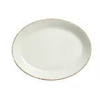 image of Steelite 17140139 Oval Coupe Platter, 8.0" x 6.375", Brown, Vitrified, Oven Safe 530°F/275°C - 24/Case
