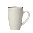 image of Steelite 17560592 - Quench Mug 10 oz Dapple Charcoal China 4.25"×3.0"×4.375" Oven Safe 530°F - 24/Case