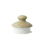 image of Steelite 17760181 - 5.0" Sandstone Ceramic Lid, Vitrified Oven Safe 530°F/275°C, Performance - 1 Dozen