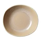 image of Steelite 17760586 Oval Platter, 10.0" x 9.5" x 2.125", Sandstone, Vitrified, 530°F, - 1 Dozen