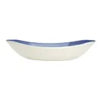 image of Steelite 17770586 Oval Platter, 10" x 9.5" x 2.125", Bluestone Ceramic, Oven Safe To 530°F - 1 Dozen