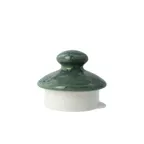 image of Steelite 17780181 - 5.0" Jade Ceramic Lid for Pot, Vitrified, Oven Safe 530°F/275°C - 1 Dozen