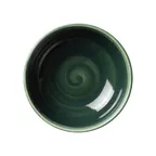 image of Steelite 17830482 - 23 Oz Ceramic Bowl, 6.125" , Burnt Emerald, Tone‑On‑Tone Glaze - 12/Case