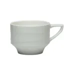 image of Steelite 41145ST1227 - 3.5 oz Stackable China Cup, 3.375" x 2.0" Bone China Tyfoon, - 1 Dozen