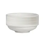 image of Steelite 4412RF014 Stack Soup Cup 10 oz (4.25" x 2.375") Ruche Folio Bone China Stackable - 36/Case
