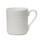 image of Steelite 4412RF023 - Stackable 12-13 Oz Bone China Mug, Ruche, 4.625" x 3.25" x 3.375" - 24/Case