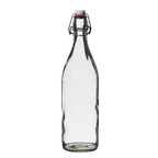 image of Steelite 4952Q511 Swing-Top Bottle, 1.0 Qt 24-34 oz 3.5" x 12.5" Lime Glass NonTempered - 20/Case