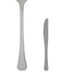 image of Steelite 5303S045 Butter Knife, 7-1/4" Solid Handle, 13/0 Stainless Steel, WNK Deluxe - 1 Dozen