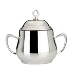 image of Steelite 5351S201 Sugar Bowl Cover, 9 oz, 5.5" x 3.0" x 4.5" Stainless Steel 18/10 Eminence, Handles