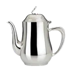 image of Steelite 5351S223 Coffee Pot, 21.5 Oz, 6.5" x 3.5" x 6.5" Dim, 18/10 Stainless Steel, With Lid