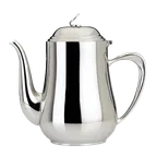 image of Steelite 5351S225 Coffee Pot - 2.25 Qt 72 oz 18/10 Stainless Steel Eminence, 10" x 5" x 10", Lid