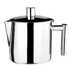 image of Steelite 53601S139 Single Wall Tea Pot 21.5 Oz 5.25"x3.375"x4.875" 18/10 Stainless Steel with Lid