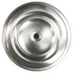 image of Steelite 5379S796 Plate Cover Folio, Round 11" Metal Stainless Steel, 10-11" Diameter - 1 Dozen