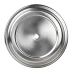 image of Steelite 5379S807 Plate Cover Folio, 10.625" Round Stainless Steel Metal - 1 Dozen