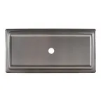 image of Steelite 5379S810 Plate Cover – Rectangular Cloche, 14.5" x 6.75", Stainless Steel - 1 Dozen