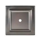 image of Steelite 5379S813 Plate Cover – 8.5" Square Folio Cloche, Stainless Steel, 8-9" Size - 1 Dozen