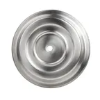 image of Steelite 5379S821 Plate Cover Folio, Round 9.0" x 2.5" Stainless Steel - 1 Dozen
