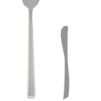image of Steelite 5506J045 Butter Knife, 7-1/4" Handle, 13/0 Stainless Steel, Yuki Design - 1 Dozen