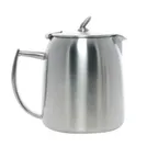 image of Steelite 5600J101 - La Tavola Stainless Steel Coffee Pot, 12 oz Short Spout, 4.0" Height, No Lid