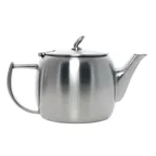 image of Steelite 5600J104 - 20 Oz Steel Pot/Teapot, Long Spout, 4.252", No Lid, La Tavola Finish